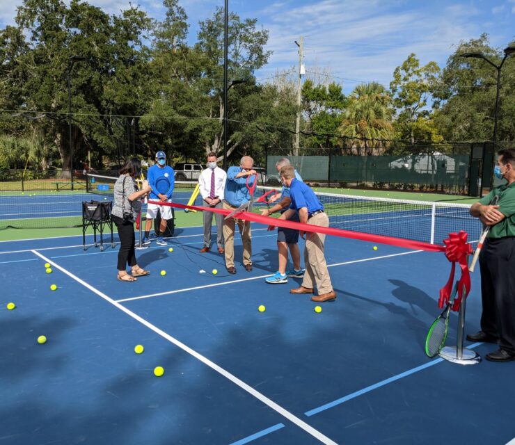 Renovation of Mt. Pleasant’s Julian Weston Tennis Courts is complete